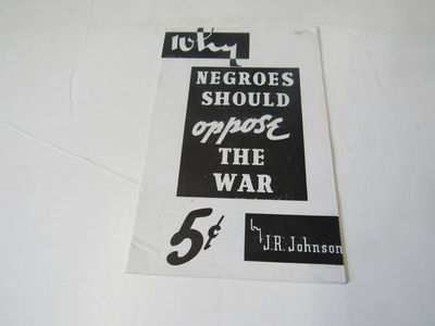 Why Negroes Should Oppose the War