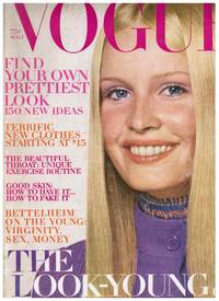 cover of VOGUE August 1970.GUNILLA LINDBLAD, Isabella Rosellini Michael Douglas Paolo Soleri