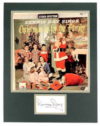 A Matted and Autographed Album Cover of Songs from Dennis Day