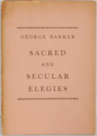 Sacred and Secular Elegies