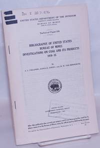 image of Bibliography of United States Bureau of Mines Investigations on Coal and its Products, 1910-35