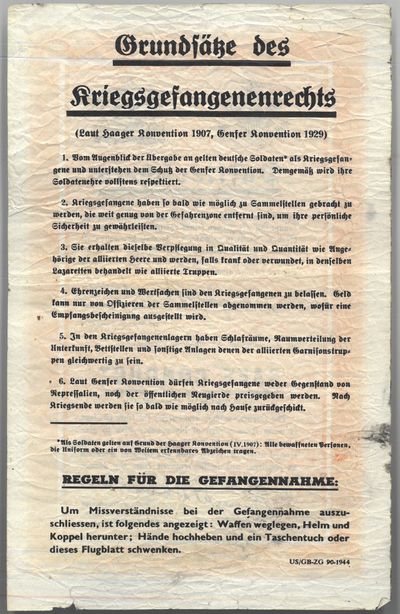 Passierschein - Safe conduct. 1944. (photo 2)