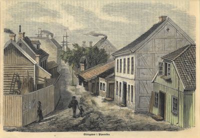 Skolegaden i Piperviken.