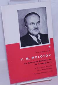image of Text of Speeches by V.M. Molotov on General Reduction of Armaments at the General Assembly of the United Nations, November-December 1946