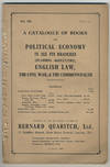 A catalogue of books on political economy in all its branches (including agriculture), English law, the civil war, & the commonwealth.