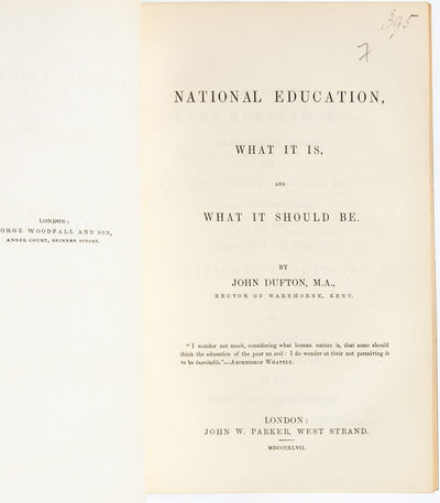 National Education. What it is, and What it Should Be