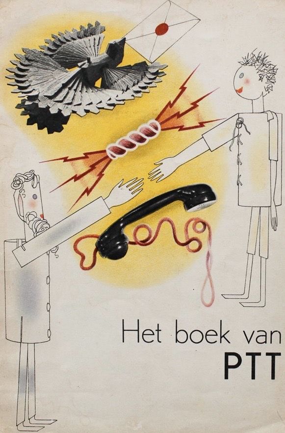 Het boek van PTT by Piet ZWART - 1st - 1938 - from L'Estampe Originale (SKU: 2417)