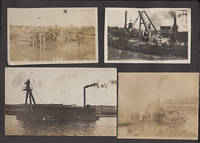 Circa 1910 - Photograph album documenting improvement projects on the Erie Canal during the construction of the New York State Barge Canal system