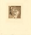 SIGNED Original Color Etching on China Paper, in pencil, numbered 18/30; image measures 4 x 5 inches on 7.25 x 9.25 China paper