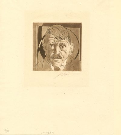 SIGNED Original Color Etching on China Paper, in pencil, numbered 18/30; image measures 4 x 5 inches on 7.25 x 9.25 China paper