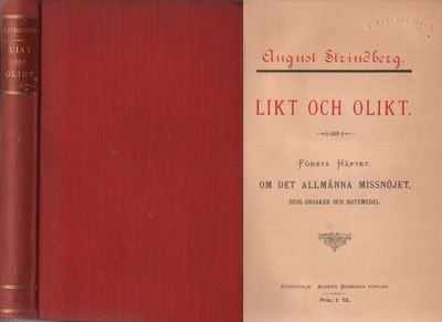 LIKT OCH OLIKT I-II. Första häftet. Om det…
