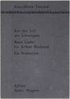 Aus der Zeit des Schweigens. Neun Lieder für Arthur Rimbaud. Ein Oratorium