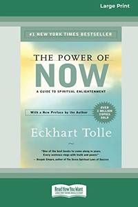 cover of The Power of Now: A Guide to Spiritual Enlightenment (16pt Large Print Edition)