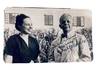 Black and White photo of the couple signed on front by White (:with warm Regards, Walter White")