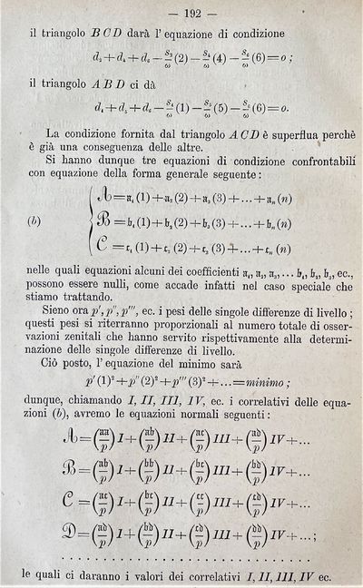Esposizione del metodo dei minimi quadrati