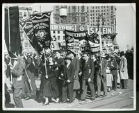 [Wire Photo]: Communist Demonstration in Union Square, New York City, May 1, 1934