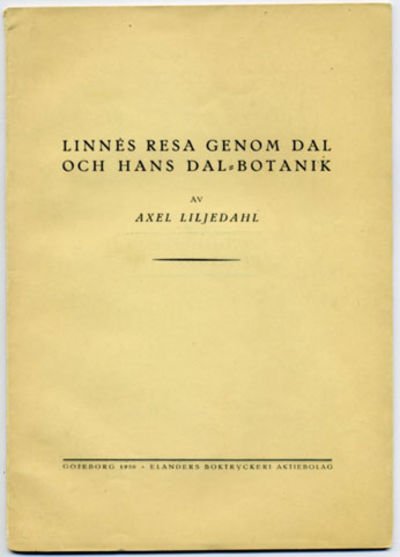 Linnés resa genom Dal och hans Dal-botanik.…
