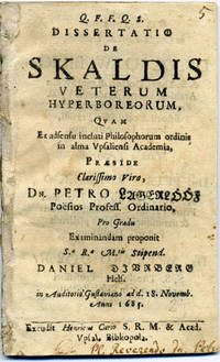 Dissertatio de skaldis veterum hyperboreorum. A.a.