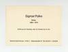 Exhibition card: Sigmar Polke: Bilder, 1964-1974 (opens 19 October [1974])