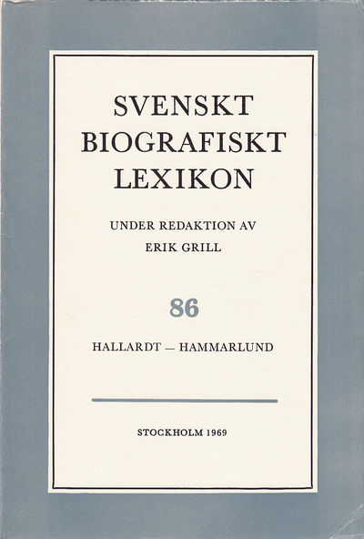 Svenskt Biografiskt Lexikon. Häfte 86 [=Band 18]…