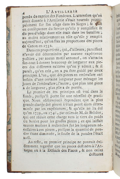 L'Artillerie Nouvelle, ou Examen des Changements faits dans l'Artillerie depuis 1765. Par M.*** ci-devant Lieutnant au Corps Royal d'Artillerie. (photo 3)