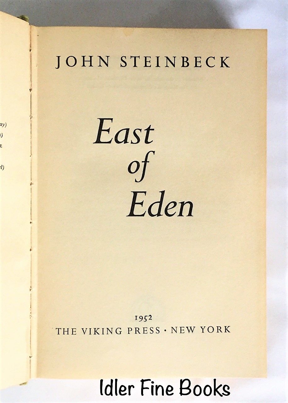 East of Eden by Steinbeck, John | Hardcover | 1952 | Viking