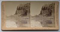 Obsidian Cliff from Beaver Lake. 4530. [Stereoview]