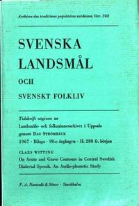 Svenska landsmål och svenskt folkliv. Tidskrift…