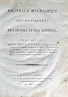 Nouvelle mechanique des mouvements de l’homme et des animaux