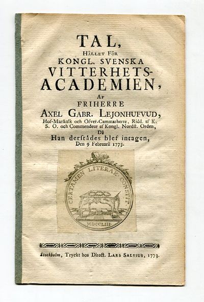 Tal, hållet för kongl. svenska…