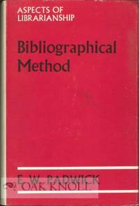 BIBLIOGRAPHICAL METHOD, AN INTRODUCTORY SURVEY