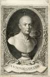 Engraved Portrait by D. Veremondo Roffi after Leonardo Frati