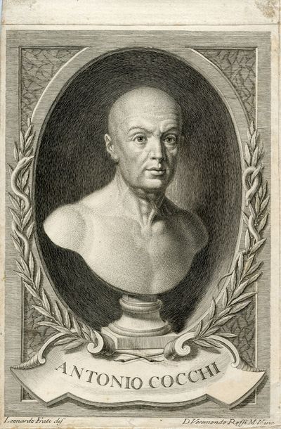 Engraved Portrait by D. Veremondo Roffi after Leonardo Frati
