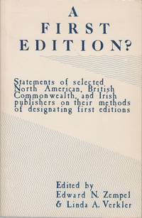 A First Edition? by Zempel, Edward; Verkler, Linda