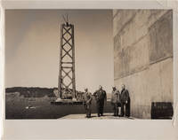 Original photograph of Timothy L. Pflueger, Charles H. Purcell, Rob Wagner, and Walter G. Swanson during the construction of the Bay Bridge