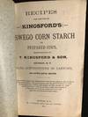 Recipes for the Use of Kingsford's Oswego Corn Starch or Prepared Corn, Also, Instructions in Carving, and Other Useful Recipes.