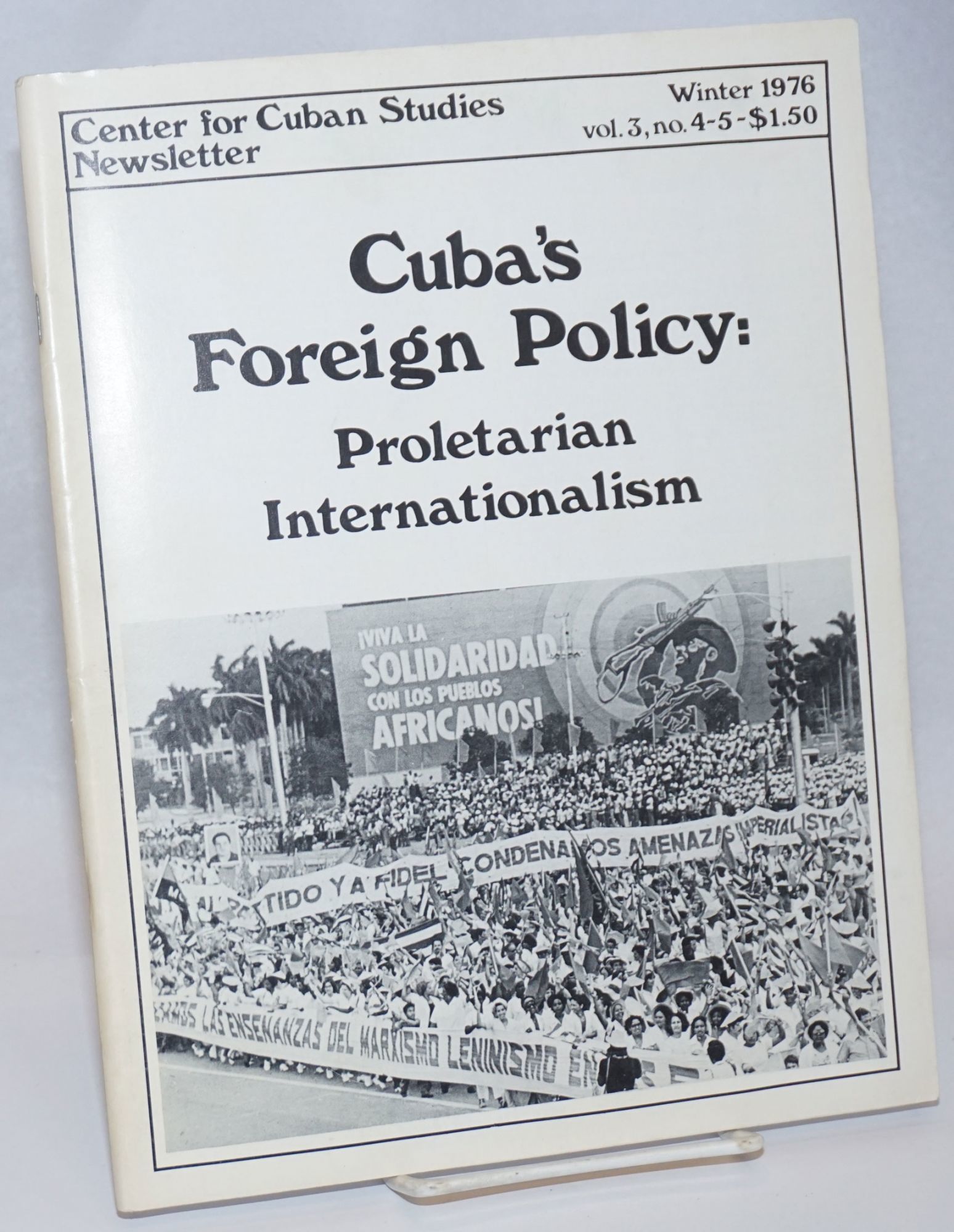 Center for Cuban Studies Newsletter: vol. 3, nos.