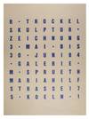 View Image 1 of 2 for R. Trockel: Skulptur + Zeichnung (Exhibition Poster) Inventory #31472