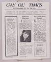 Gay Ol' Times: Gay and Lesbian Alliance newsletter; vol. 11, no. 5, October/November 1990