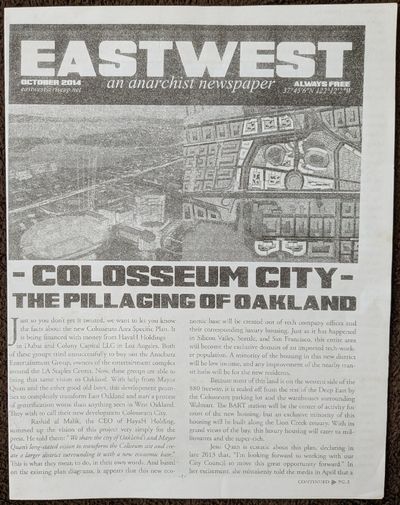 EastWest: An Anarchist Newspaper. October 2014