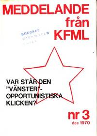Meddelande från KFML nr 3, dec 1970. Var står den…