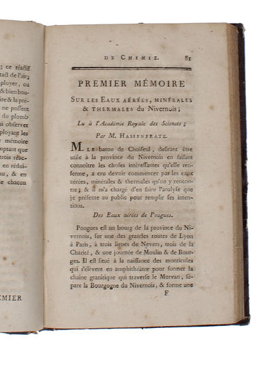 Mémoire Sur la Combustion du Fer. (Etc. etc. etc.). - [THE LAVOISIERIAN REVOLUTION IN CHEMISTRY] (photo 4)