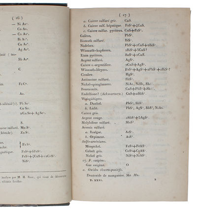 Des Changemens dans la système de Minéralogie chimique, qui doivent nécessairement résulter de la proprieté qur possèdent les corps isomorphes, de se remplacer mutuellement en proportions indéfinies. - [ATOMIC WEIGHT OF ELEMENTS] (photo 2)
