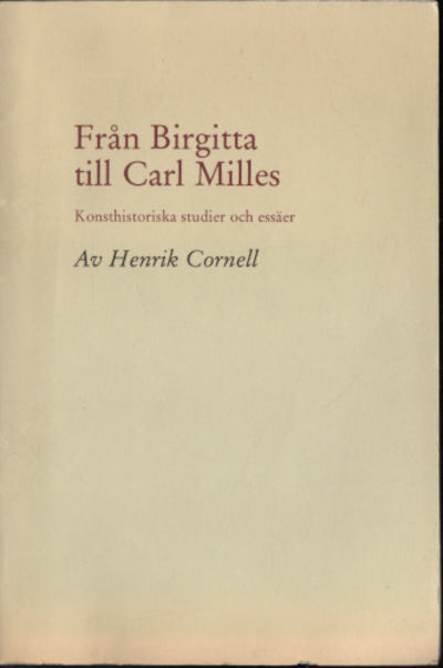 FRÅN BIRGITTA TILL CARL MILLES.