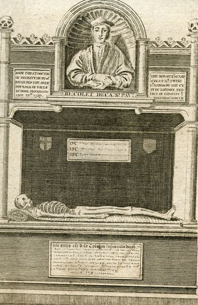 Engraving of Colet's Tomb