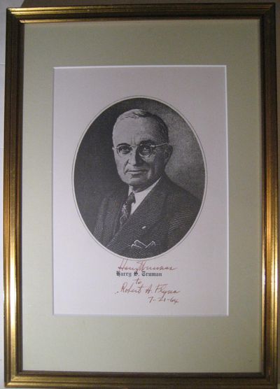 A Signed Engraving Of President Harry Truman