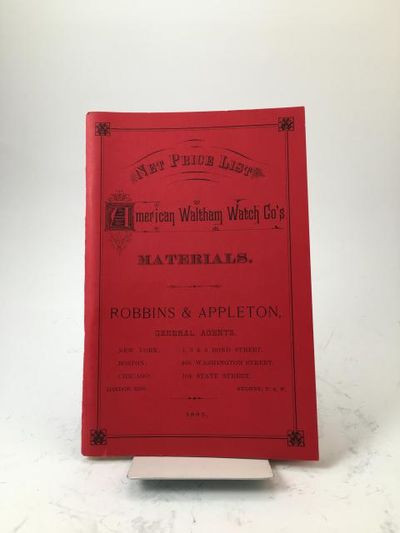 American Waltham Watch Co's 1885 Trade Catalog,…