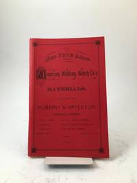 American Waltham Watch Co's 1885 Trade Catalog, with Price List, Materials Sold by Robbins &...