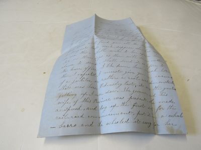 8 page letter from Sarah (last name unknown), to her brother. Carleton, St. John: Sept. 17th, 1853