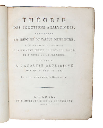 Théorie des fonctions analytiques, contenant les…